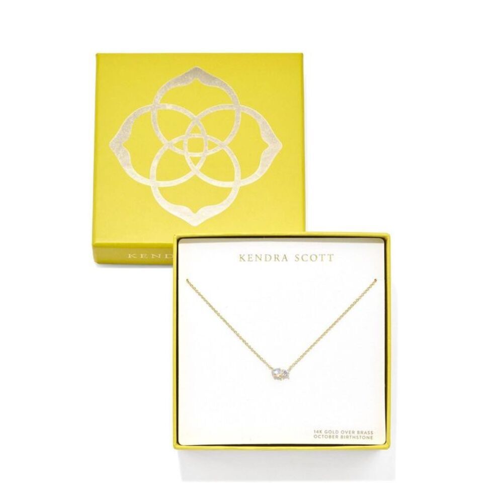 Kendra Scott - Jensen Birthstone Pendant Necklace - Pink